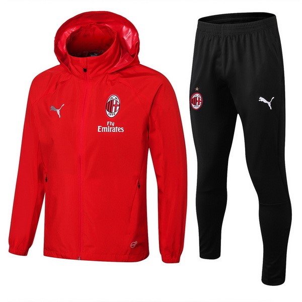 Rompevientos AC Milan Conjunto Completo 2018-19 Rojo